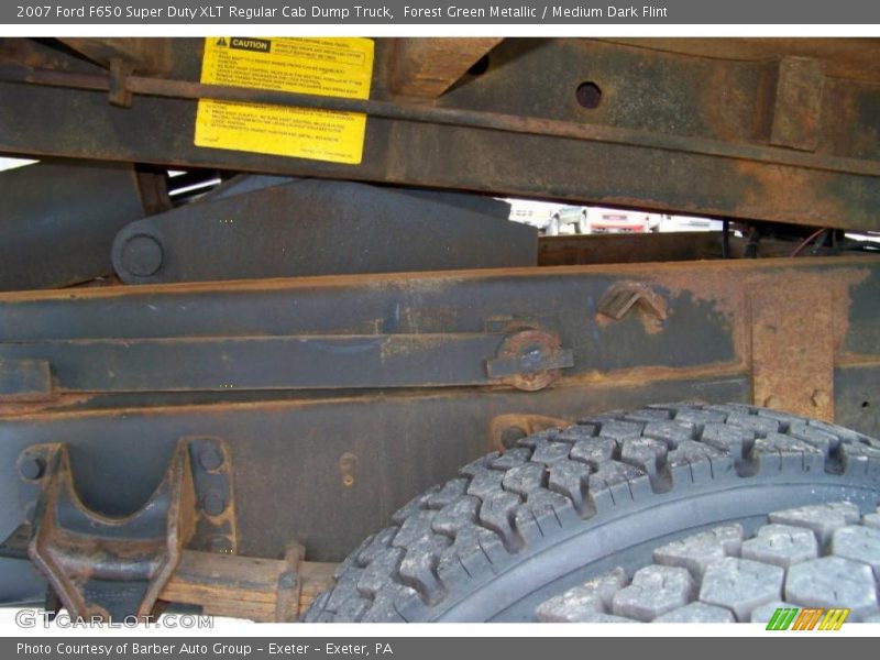 Forest Green Metallic / Medium Dark Flint 2007 Ford F650 Super Duty XLT Regular Cab Dump Truck