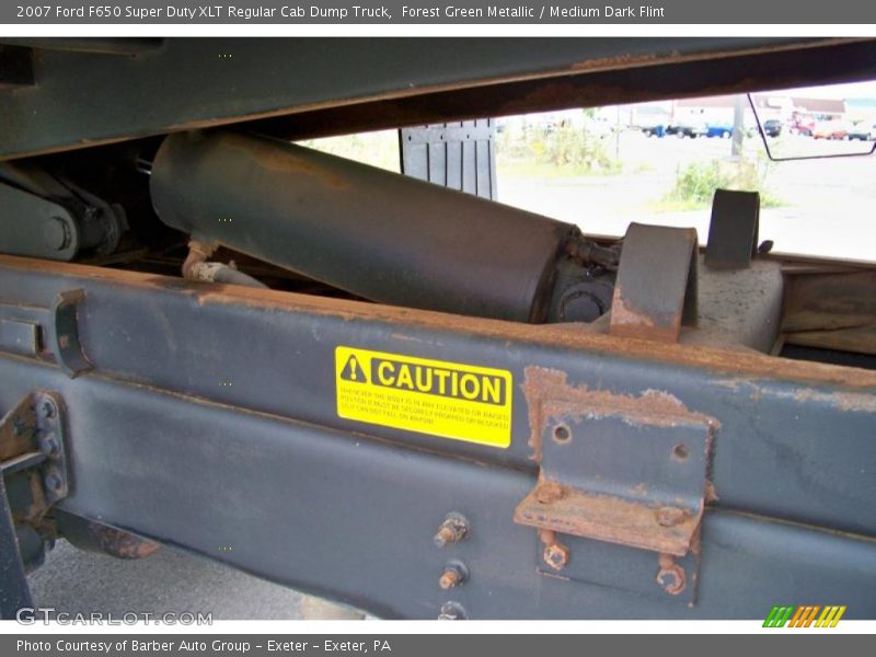 Forest Green Metallic / Medium Dark Flint 2007 Ford F650 Super Duty XLT Regular Cab Dump Truck