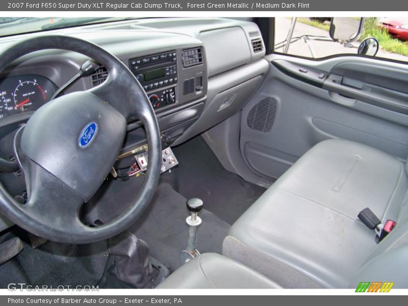 Forest Green Metallic / Medium Dark Flint 2007 Ford F650 Super Duty XLT Regular Cab Dump Truck