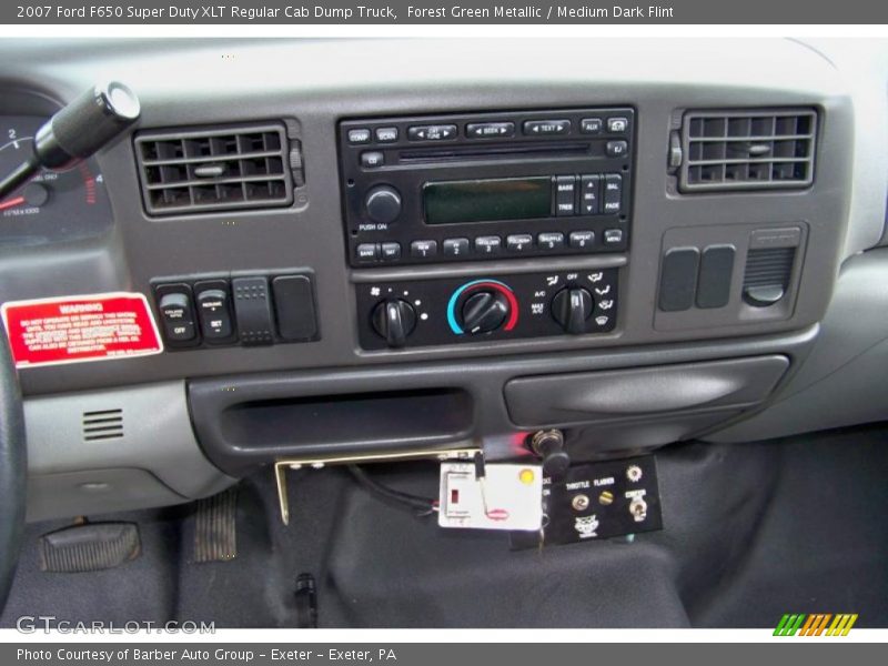 Forest Green Metallic / Medium Dark Flint 2007 Ford F650 Super Duty XLT Regular Cab Dump Truck