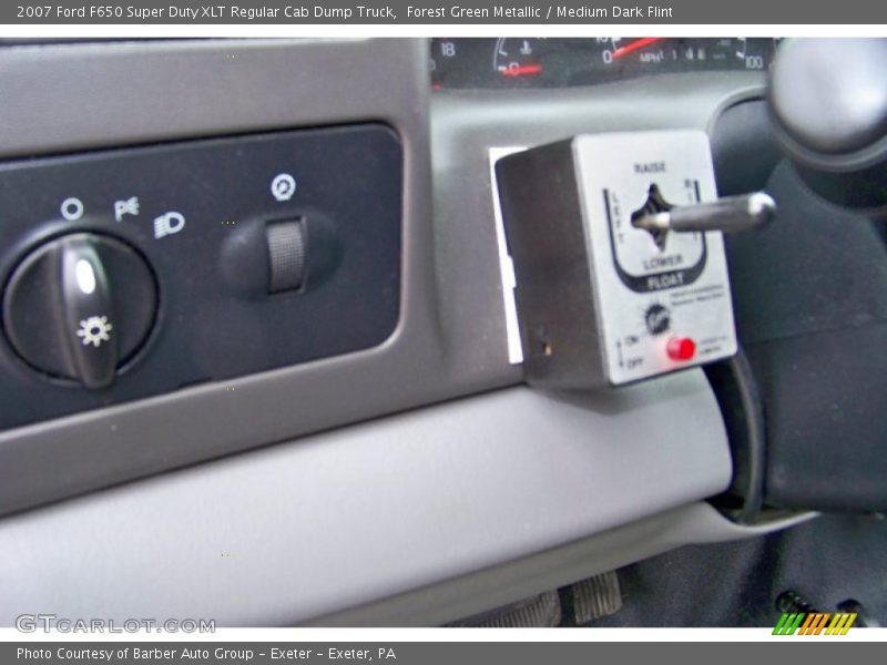 Forest Green Metallic / Medium Dark Flint 2007 Ford F650 Super Duty XLT Regular Cab Dump Truck