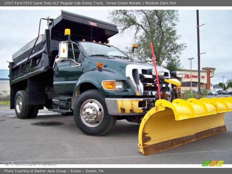 Forest Green Metallic / Medium Dark Flint 2007 Ford F650 Super Duty XLT Regular Cab Dump Truck