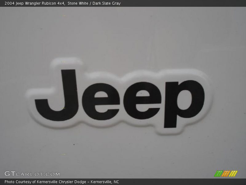 Stone White / Dark Slate Gray 2004 Jeep Wrangler Rubicon 4x4