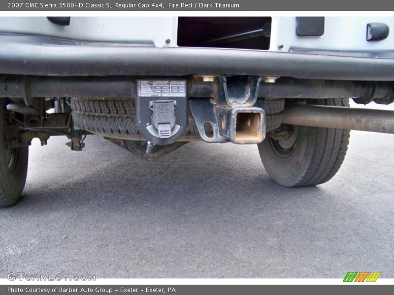 Fire Red / Dark Titanium 2007 GMC Sierra 3500HD Classic SL Regular Cab 4x4