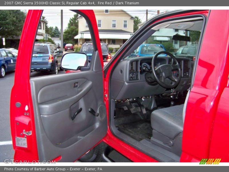 Fire Red / Dark Titanium 2007 GMC Sierra 3500HD Classic SL Regular Cab 4x4