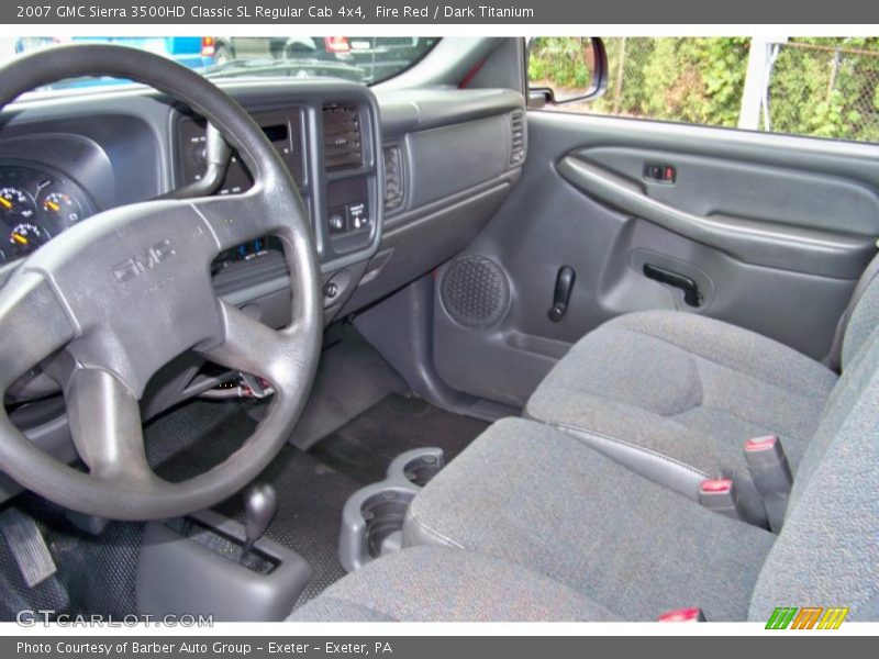 Fire Red / Dark Titanium 2007 GMC Sierra 3500HD Classic SL Regular Cab 4x4