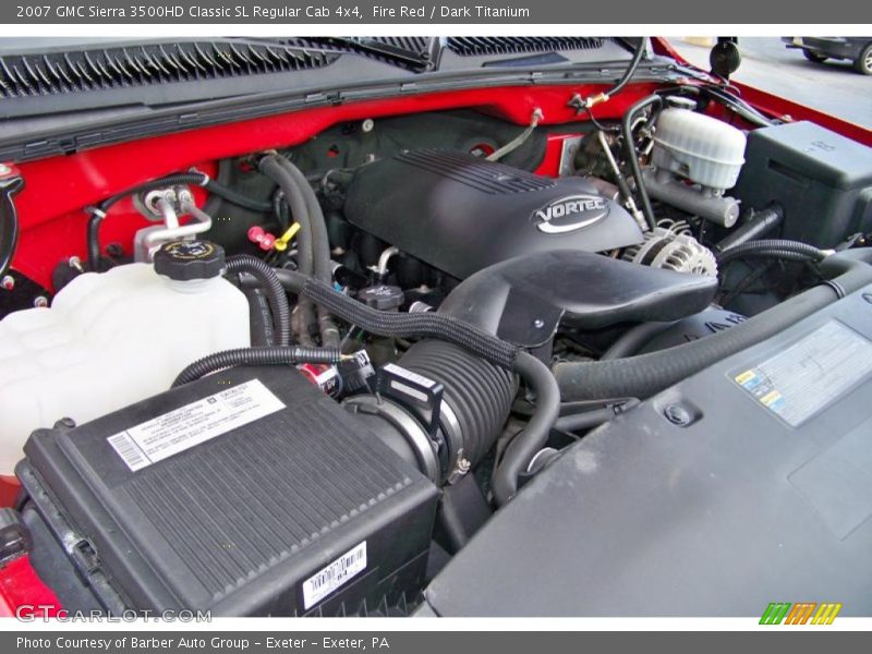Fire Red / Dark Titanium 2007 GMC Sierra 3500HD Classic SL Regular Cab 4x4