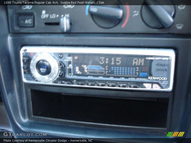 Sunfire Red Pearl Metallic / Oak 1998 Toyota Tacoma Regular Cab 4x4