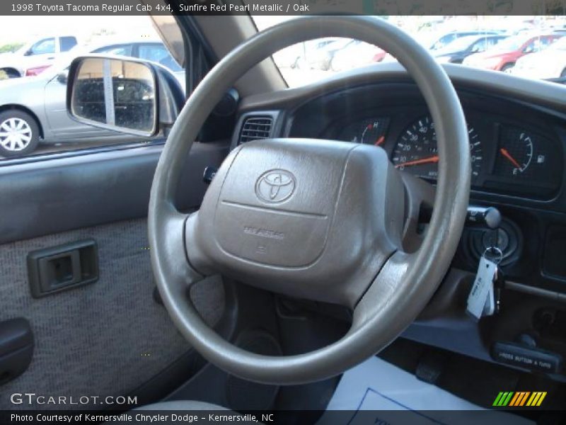 Sunfire Red Pearl Metallic / Oak 1998 Toyota Tacoma Regular Cab 4x4