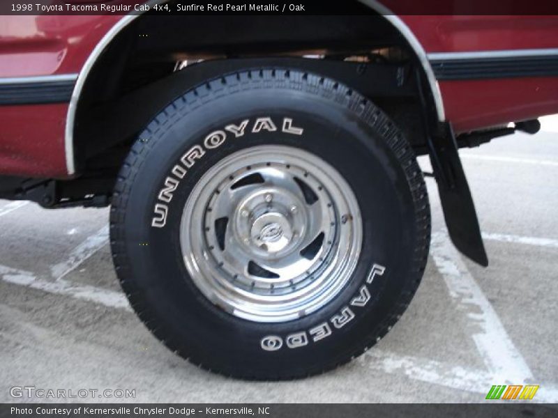 Sunfire Red Pearl Metallic / Oak 1998 Toyota Tacoma Regular Cab 4x4