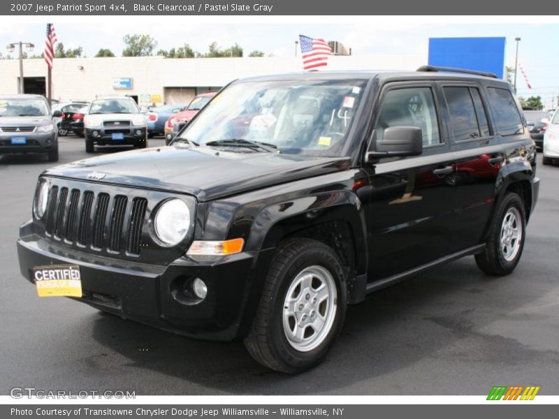 Black Clearcoat / Pastel Slate Gray 2007 Jeep Patriot Sport 4x4