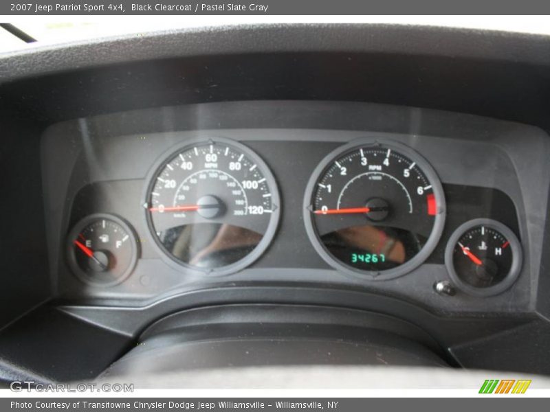 Black Clearcoat / Pastel Slate Gray 2007 Jeep Patriot Sport 4x4