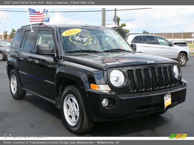 Black Clearcoat / Pastel Slate Gray 2007 Jeep Patriot Sport 4x4