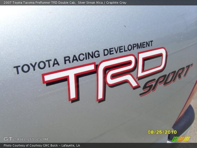 Silver Streak Mica / Graphite Gray 2007 Toyota Tacoma PreRunner TRD Double Cab
