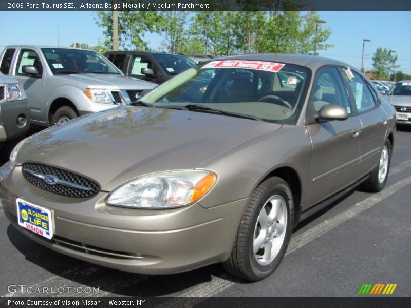Arizona Beige Metallic / Medium Parchment 2003 Ford Taurus SES