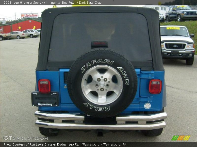 Intense Blue Pearl / Dark Slate Gray 2003 Jeep Wrangler Sport 4x4