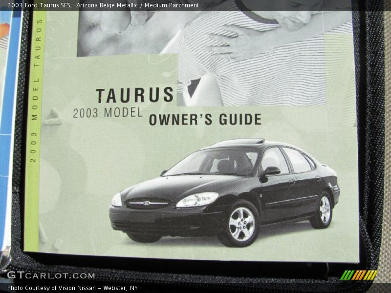 Arizona Beige Metallic / Medium Parchment 2003 Ford Taurus SES