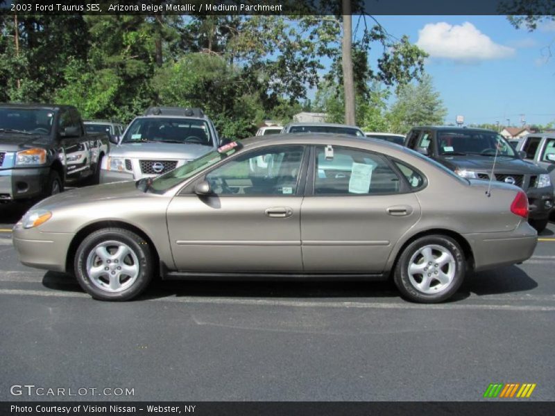 Arizona Beige Metallic / Medium Parchment 2003 Ford Taurus SES