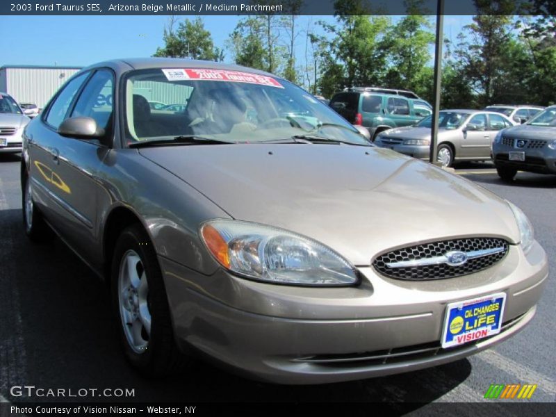Arizona Beige Metallic / Medium Parchment 2003 Ford Taurus SES