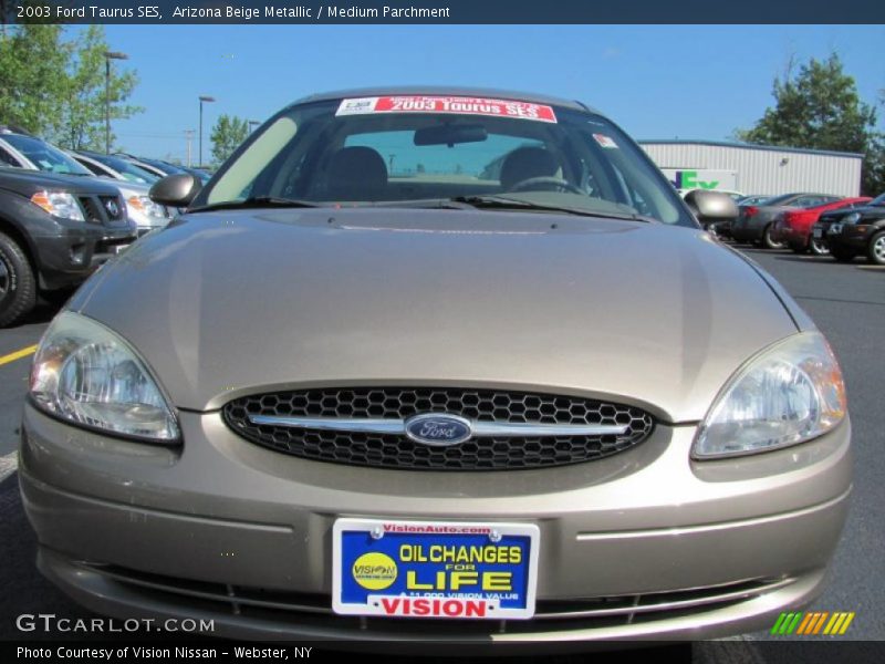 Arizona Beige Metallic / Medium Parchment 2003 Ford Taurus SES