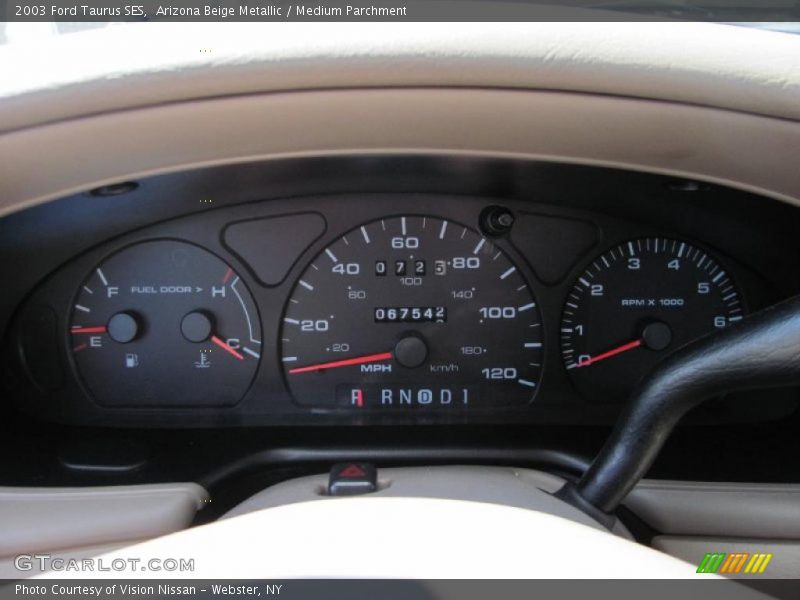 Arizona Beige Metallic / Medium Parchment 2003 Ford Taurus SES