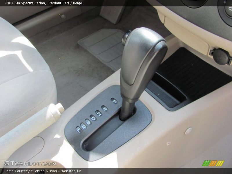 Radiant Red / Beige 2004 Kia Spectra Sedan