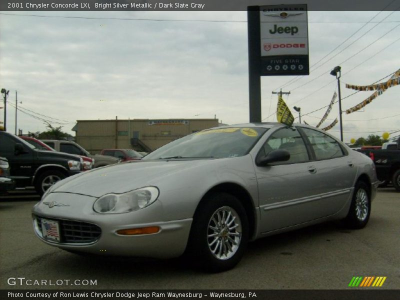 Bright Silver Metallic / Dark Slate Gray 2001 Chrysler Concorde LXi