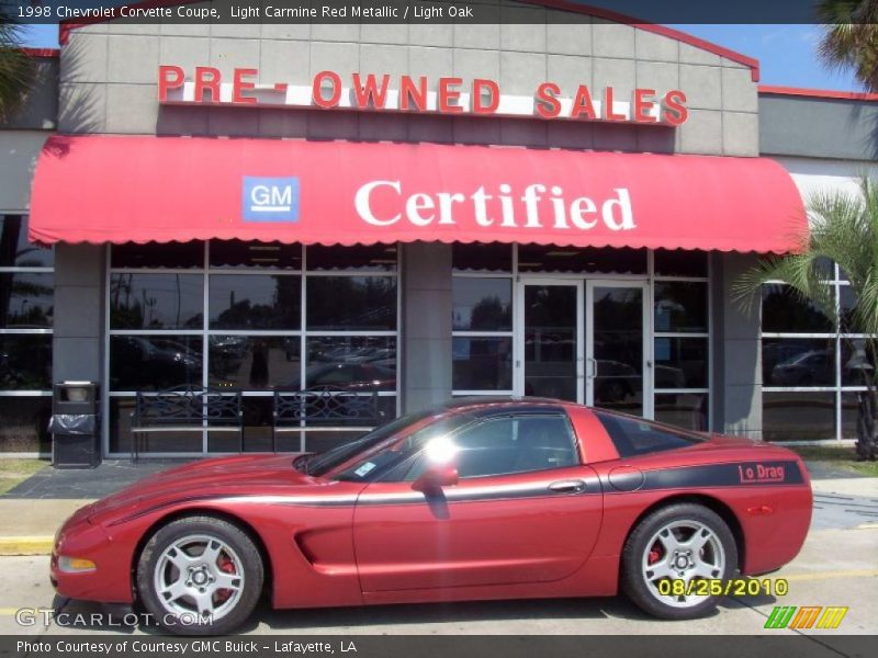 Light Carmine Red Metallic / Light Oak 1998 Chevrolet Corvette Coupe