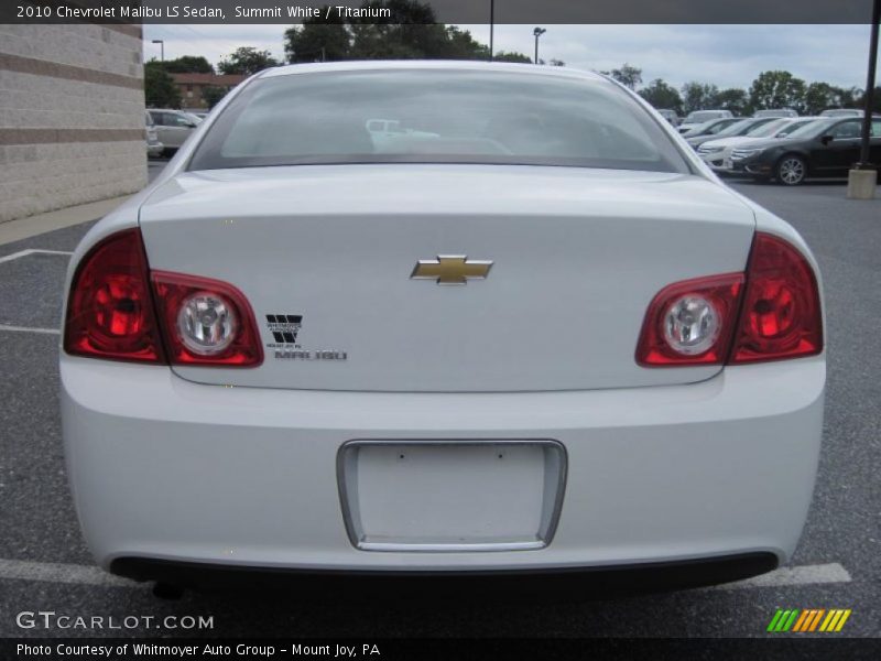Summit White / Titanium 2010 Chevrolet Malibu LS Sedan