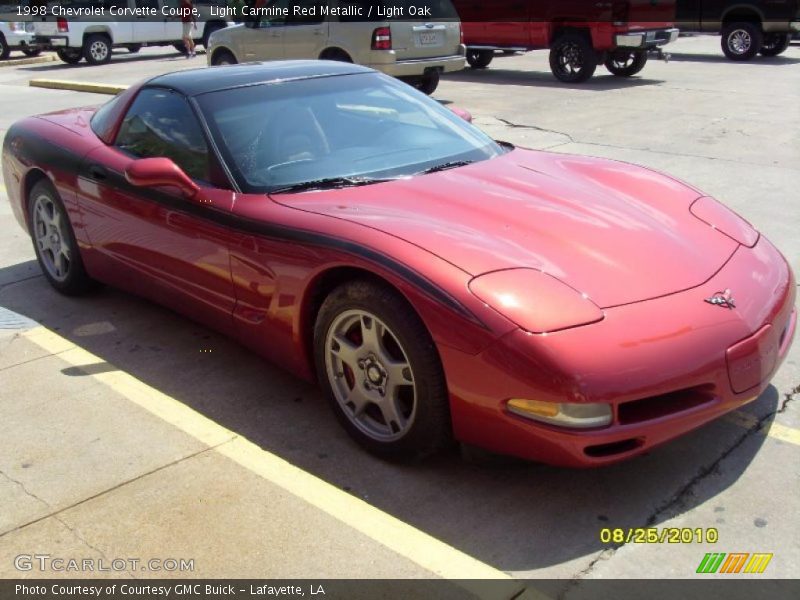 Light Carmine Red Metallic / Light Oak 1998 Chevrolet Corvette Coupe