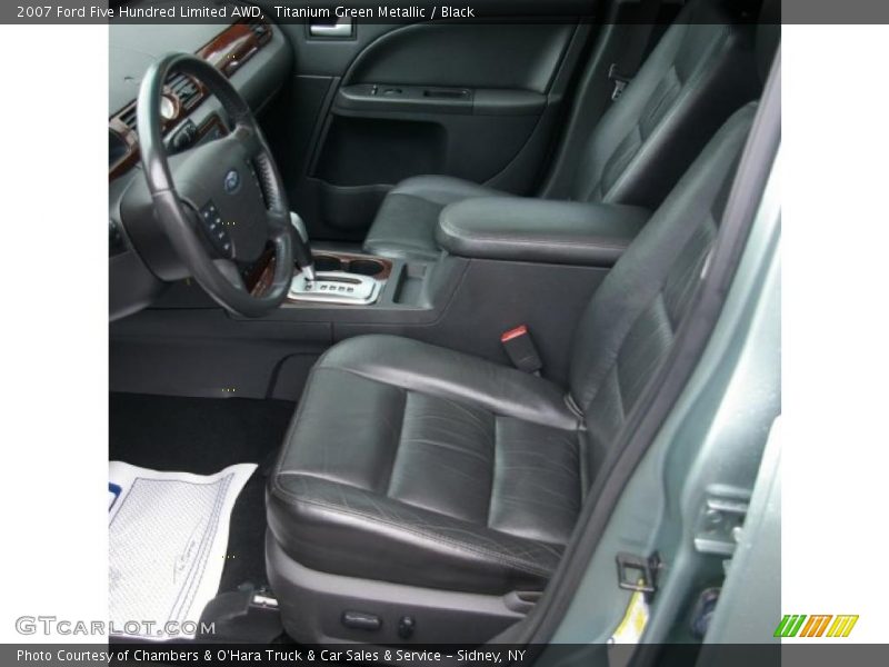 Titanium Green Metallic / Black 2007 Ford Five Hundred Limited AWD