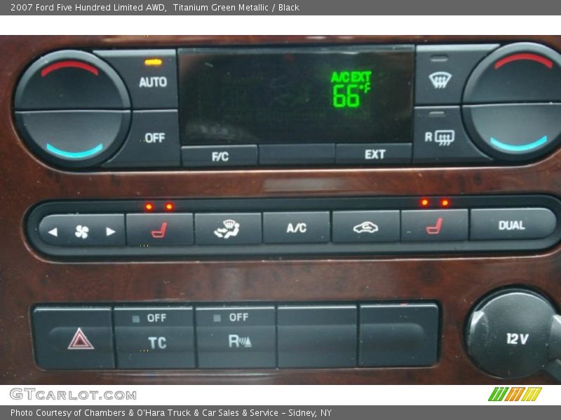 Titanium Green Metallic / Black 2007 Ford Five Hundred Limited AWD