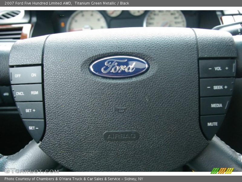 Titanium Green Metallic / Black 2007 Ford Five Hundred Limited AWD