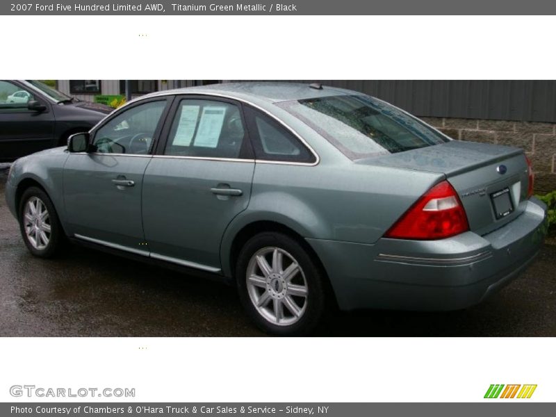 Titanium Green Metallic / Black 2007 Ford Five Hundred Limited AWD