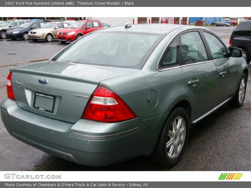 Titanium Green Metallic / Black 2007 Ford Five Hundred Limited AWD