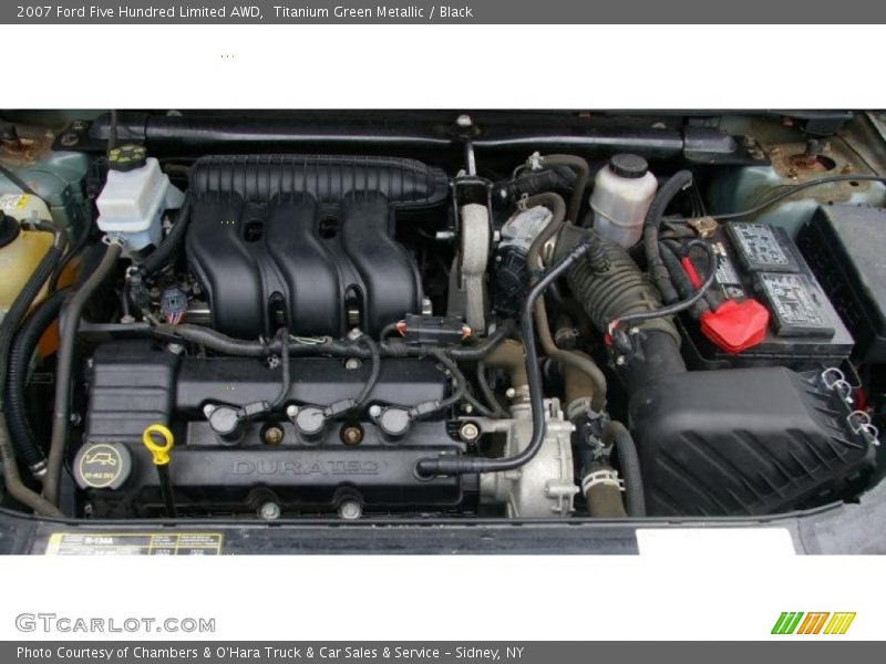 Titanium Green Metallic / Black 2007 Ford Five Hundred Limited AWD
