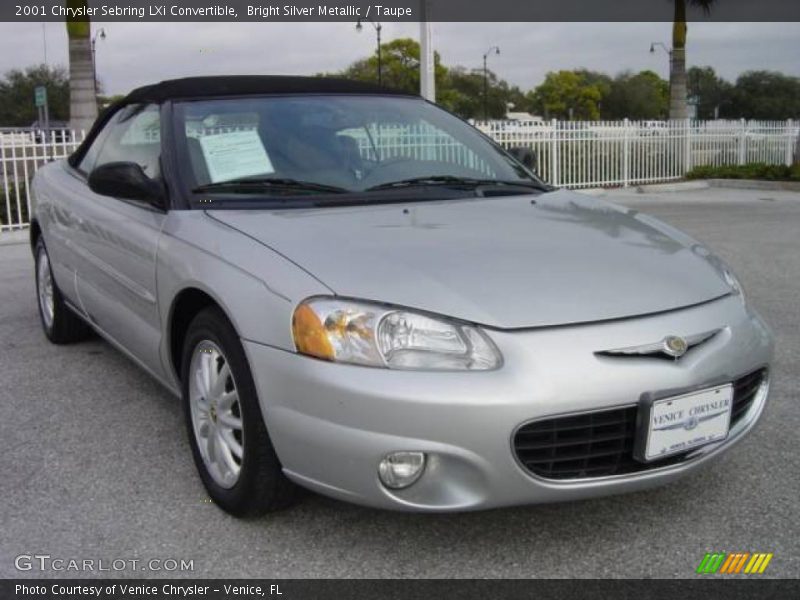 Bright Silver Metallic / Taupe 2001 Chrysler Sebring LXi Convertible