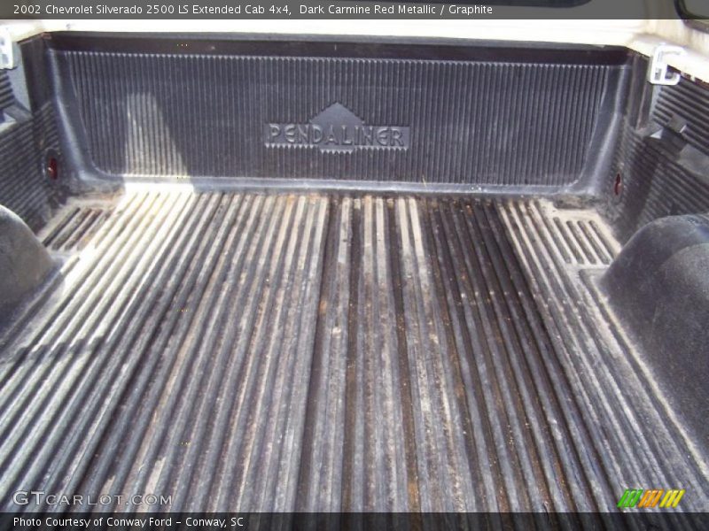 Dark Carmine Red Metallic / Graphite 2002 Chevrolet Silverado 2500 LS Extended Cab 4x4