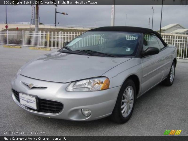Bright Silver Metallic / Taupe 2001 Chrysler Sebring LXi Convertible