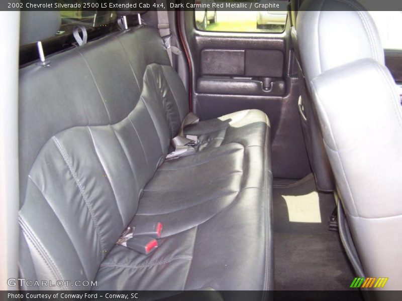 Dark Carmine Red Metallic / Graphite 2002 Chevrolet Silverado 2500 LS Extended Cab 4x4
