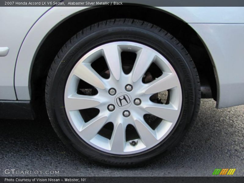 Alabaster Silver Metallic / Black 2007 Honda Accord LX V6 Sedan