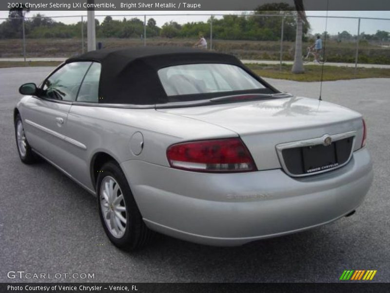 Bright Silver Metallic / Taupe 2001 Chrysler Sebring LXi Convertible