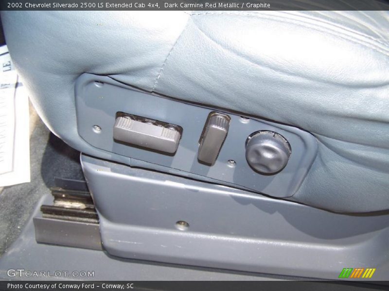 Dark Carmine Red Metallic / Graphite 2002 Chevrolet Silverado 2500 LS Extended Cab 4x4