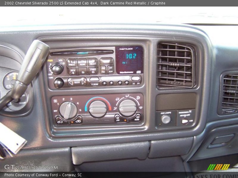Dark Carmine Red Metallic / Graphite 2002 Chevrolet Silverado 2500 LS Extended Cab 4x4