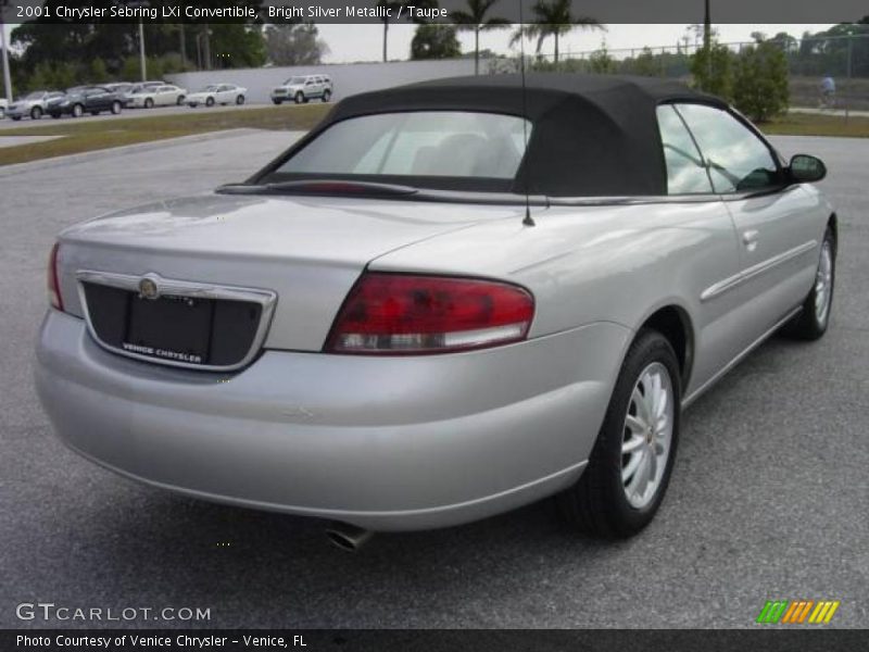 Bright Silver Metallic / Taupe 2001 Chrysler Sebring LXi Convertible