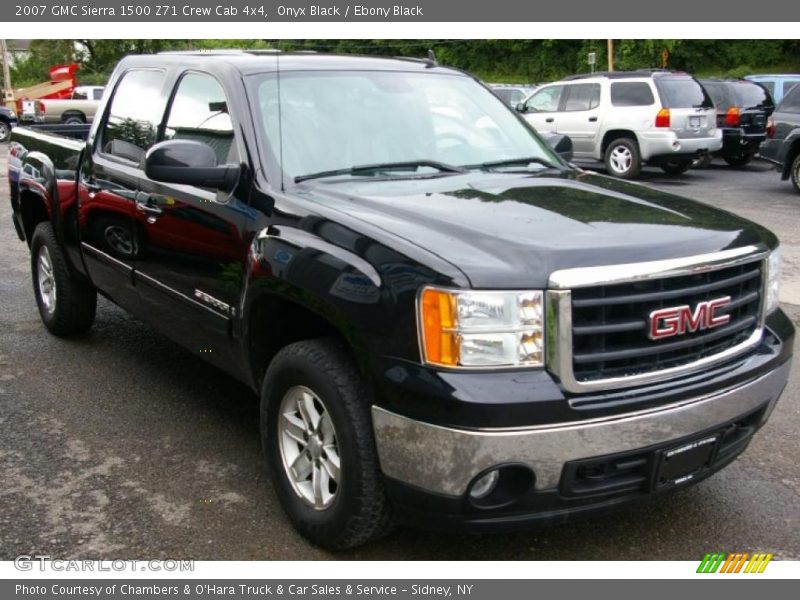 Onyx Black / Ebony Black 2007 GMC Sierra 1500 Z71 Crew Cab 4x4