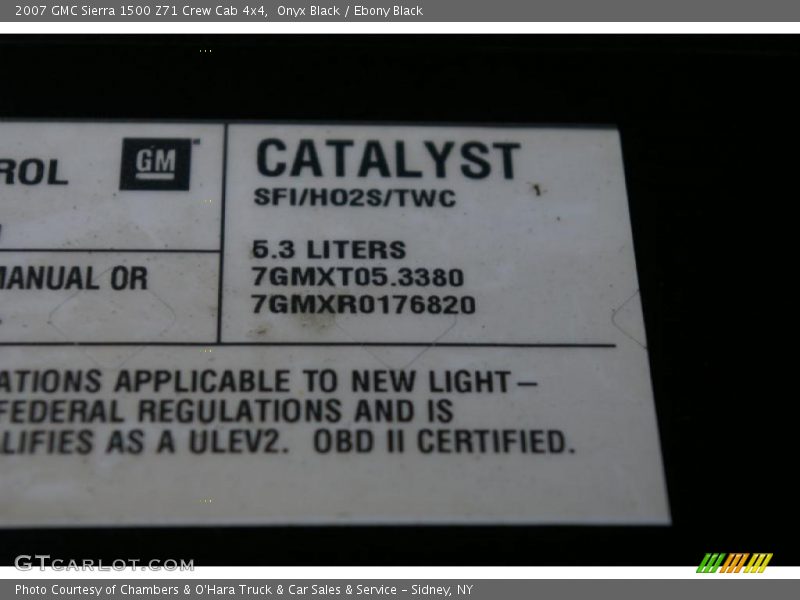 Onyx Black / Ebony Black 2007 GMC Sierra 1500 Z71 Crew Cab 4x4