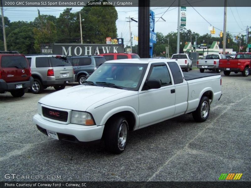 Summit White / Graphite 2000 GMC Sonoma SLS Sport Extended Cab