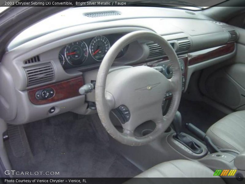 Bright Silver Metallic / Taupe 2001 Chrysler Sebring LXi Convertible
