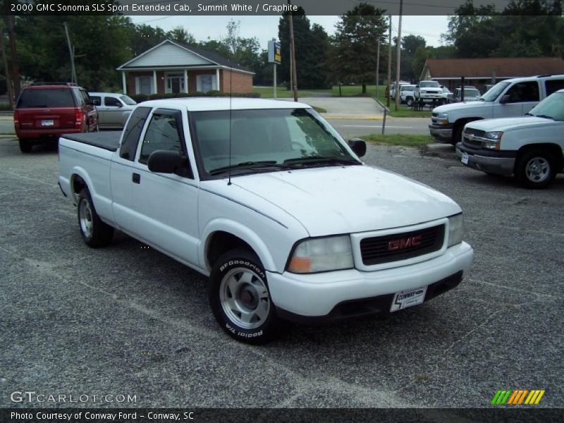 Summit White / Graphite 2000 GMC Sonoma SLS Sport Extended Cab